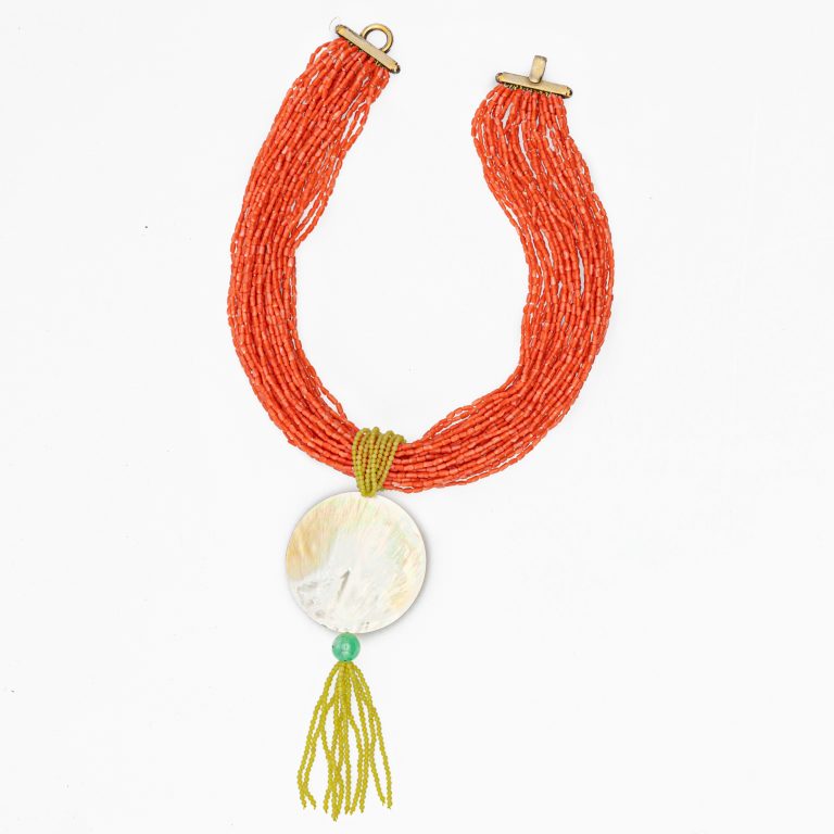 Pink coral necklaces - Intini Jewels