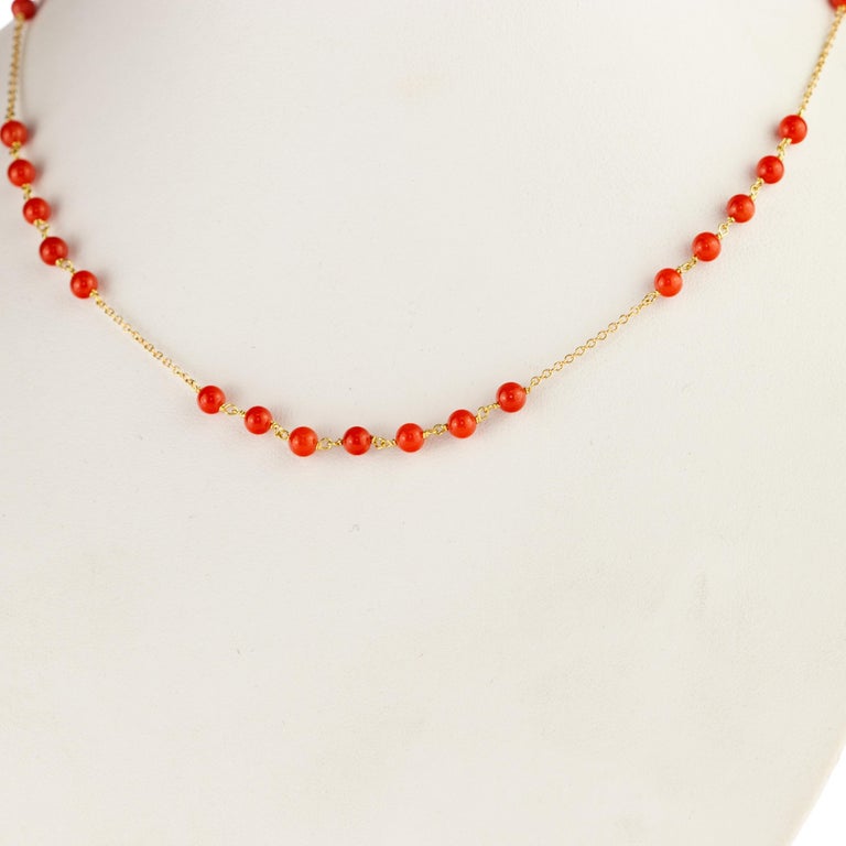 Red Coral Necklace - Intini Jewels