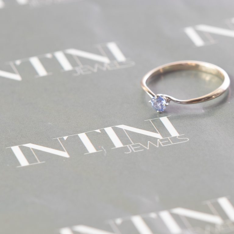 Blue Sapphire Valentino Ring