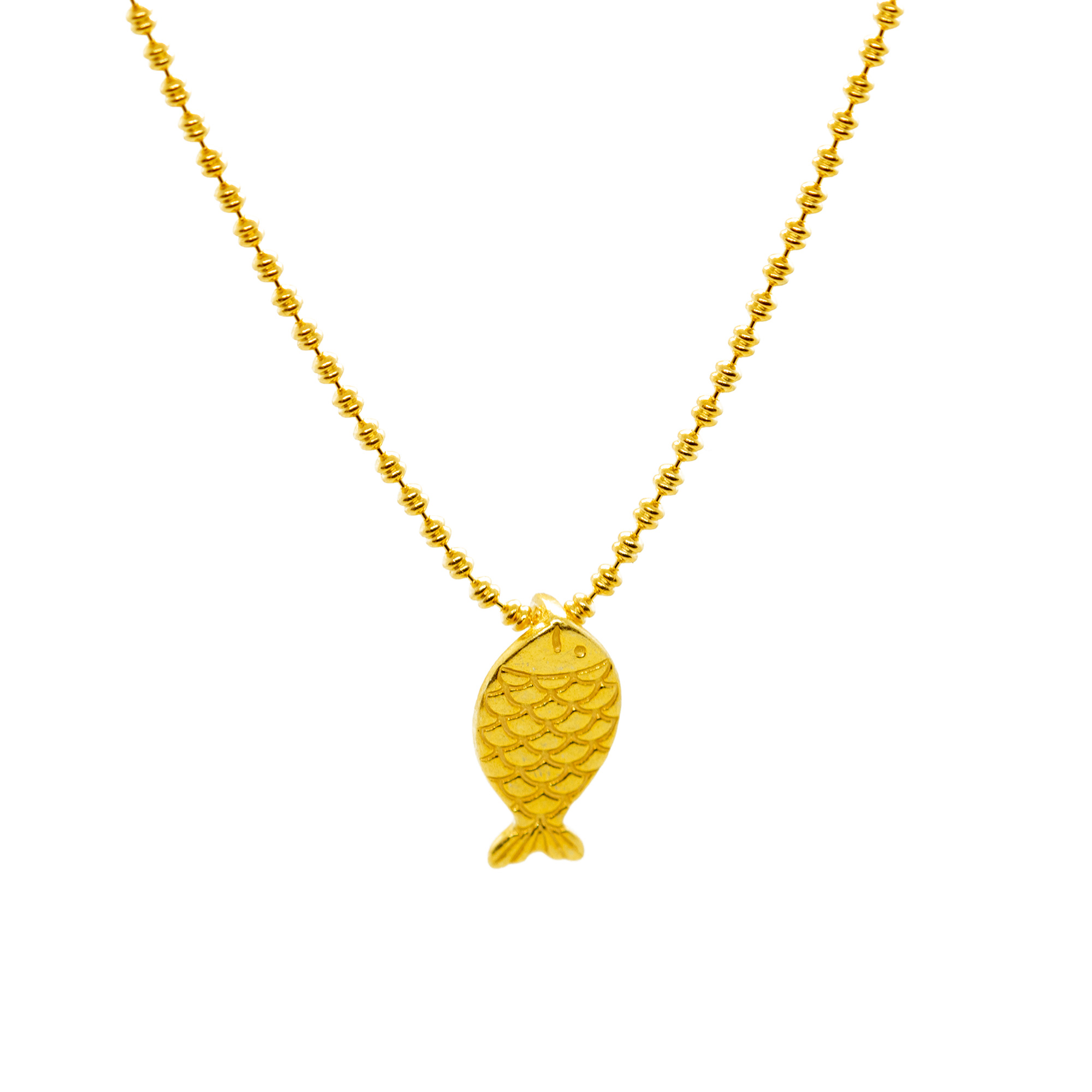 Gold Fish Necklace – WISHBONE FINE JEWELLERY